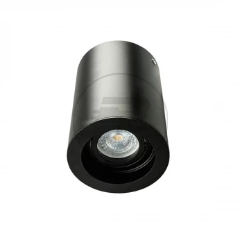 Oprawa Aluminiowa GU10 Okrągła Natynkowa Czarny 142x100 3628