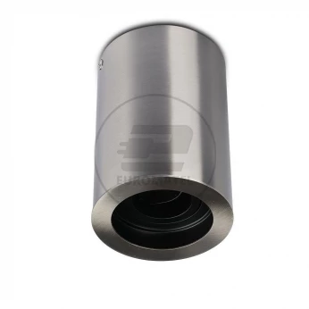 Oprawa V-TAC Aluminiowa GU10 Okrągła Natynkowa Tuba Satyna+Czarny 142x100 VT-796