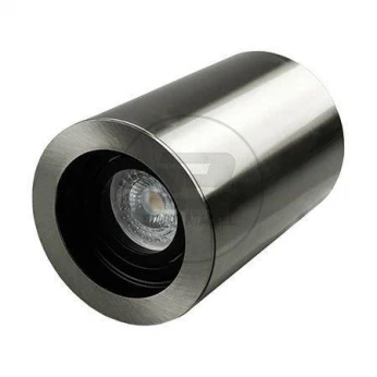 Oprawa V-TAC Aluminiowa GU10 Okrągła Natynkowa Tuba Satyna+Czarny 142x100 VT-796