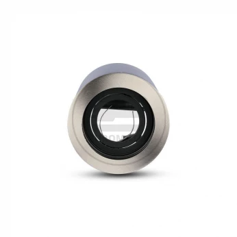 Oprawa V-TAC Aluminiowa GU10 Okrągła Natynkowa Tuba Satyna+Czarny 142x100 VT-796