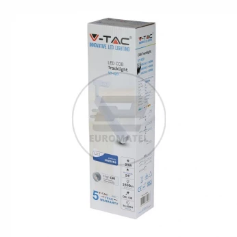 Oprawa 20W LED V-TAC Track Light SAMSUNG CHIP CRI90+ Biała VT-420 5000K 1600lm 5 Lat Gwarancji