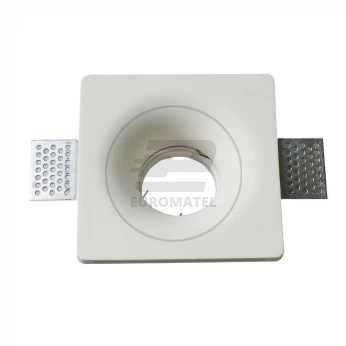 Oprawa Oczko V-TAC GIPS GU10 Wpuszczane Okrągła 120x120 Biała VT-776