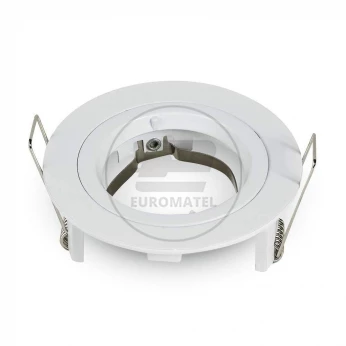 Oprawa Oczko V-TAC Aluminiowa Odlew GU10 Okrągła Biała VT-774