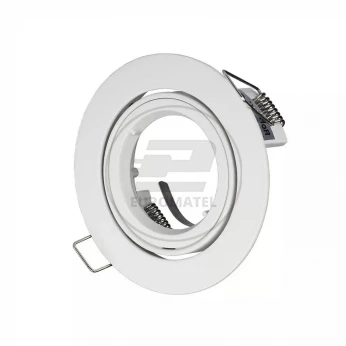 Oprawa Oczko V-TAC Aluminiowa Odlew GU10 Okrągła Ruchoma Biały VT-775