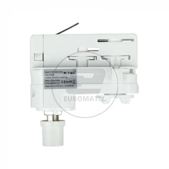 Adaptor Szynoprzewodu V-TAC Track Light 3 fazowy Biały