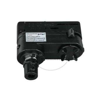 Adaptor Szynoprzewodu V-TAC Track Light 3 fazowy Czarny