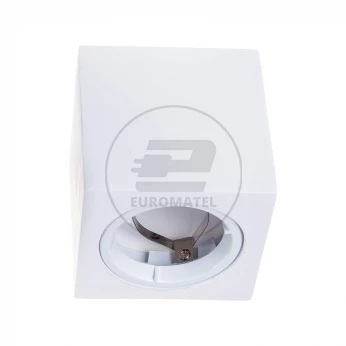 Oprawa V-TAC GIPS GU10 Natynkowa Kwadrat Biała Kostka 75x75x75mm VT-716