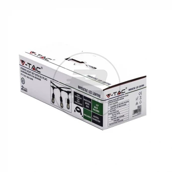 Łańcuch LED VT-713 15x E27 Czarny IP65 3673