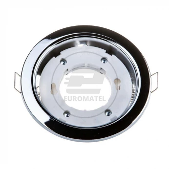 Oprawa Oczko V-TAC 1xGX53 Wpuszczana Okrągły Chrom VT-715