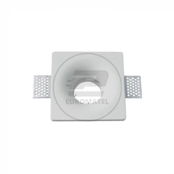 Oprawa Oczko V-TAC GIPS GU10 Wpuszczana 103x103 Okrągła Biała V-TAC VT-859SQ