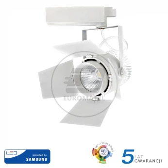 Oprawa 33W LED V-TAC Track Light SAMSUNG CHIP CRI90+ Biała VT-433 5000K 2640lm 5 Lat Gwarancji