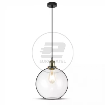 Lampa Wisząca VT-7320 E27 Max. 60W Transparentna 3739