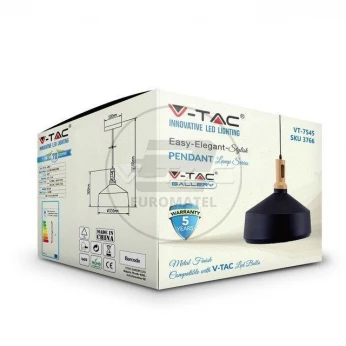 Lampa Wisząca VT-7545 Modern Czarna 3766