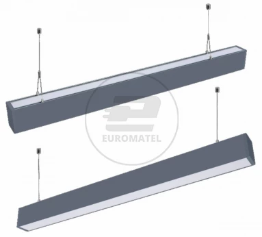 Oprawa V-TAC LED Linear SAMSUNG CHIP 60W Góra/Dół Do łączenia Zwieszana Srebrna 120cm VT-7-60 4000K 6000lm 5 Lat Gwarancji