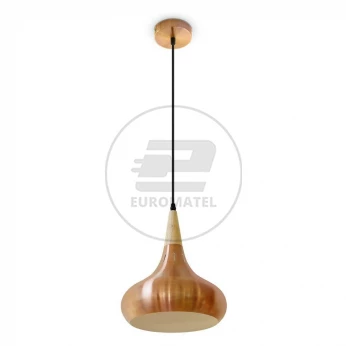 Lampa Wisząca VT-7225 E27 Metal Czerwony Brąz 3816