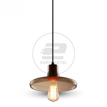 Lampa Wisząca VT-7240 Przezroczyste Szkło Pendant 240cm 3820
