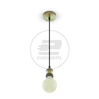 Lampa Wisząca VT-7555 E27 Mosiężny Brąz 3842