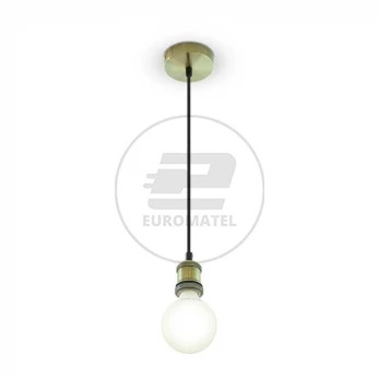 Lampa Wisząca VT-7555 E27 Mosiężny Brąz 3842