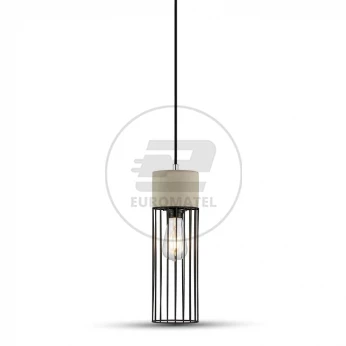 Lampa Wisząca VT-7121 E27 Concrete+Mesh 3847