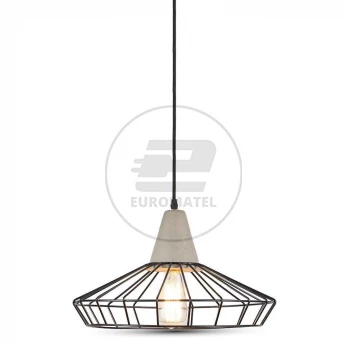 Lampa Wisząca VT-7330 Concrete+Mesh fi330 3849