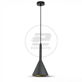 Lampa Wisząca VT-7162 E27 Max. 60W Czarna 3869
