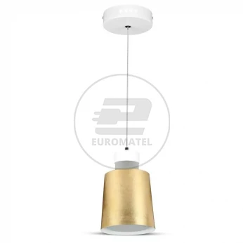 Oprawa Wisząca LED V-TAC 7W (Akryl) Złoty 120x190mm VT-7333 3000K 400lm 3 Lata Gwarancji