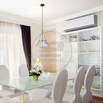 Oprawa Wisząca V-TAC Basics Czarna / Biały Klosz 400x540mm VT-7401 5 Lat Gwarancji