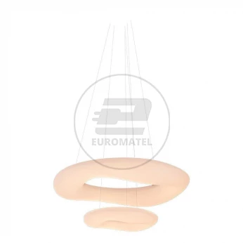 Oprawa LED V-TAC 60W Zwis Okrągły Zmiana Barwy Światła D:600xH300 Ściemnianie Biały VT-7606 2700K-6400K 5400lm 3 Lata Gwarancji