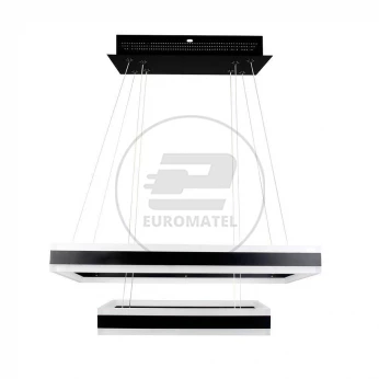 Oprawa LED V-TAC 100W Soft Light Chandelier Ściemnianie Czarny VT-101-2D 3000K 8050lm 3 Lata Gwarancji