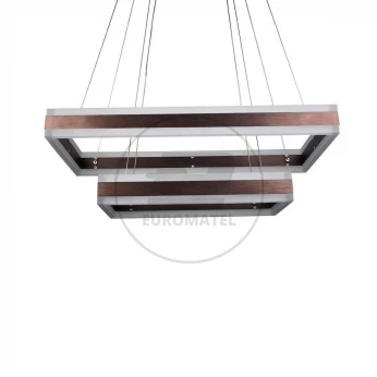 Oprawa LED V-TAC 100W Soft Light Chandelier Ściemnianie Kawowy VT-101-2D 3000K 8050lm 3 Lata Gwarancji