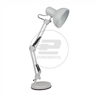 Lampka V-TAC Kreślarska Stopa Biała E27 380x155x440mm VT-7512 5 Lat Gwarancji