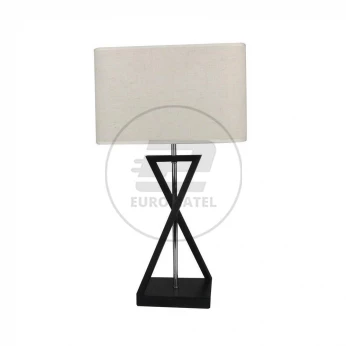 Lampka V-TAC E27 IKS Kwadrat Czarna Kość Słoniowa 320x200x570mm VT-7712 5 Lat Gwarancji