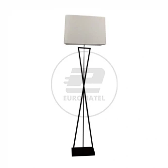Lampa Podłogowa V-TAC IKS Kwadrat Czarna Kość Słoniowa 450x300x1630mm VT-7912 5 Lat Gwarancji