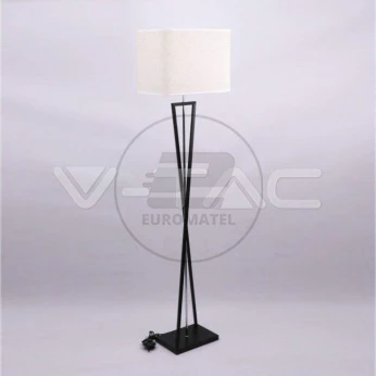 Lampa Podłogowa V-TAC IKS Kwadrat Czarna Kość Słoniowa 450x300x1630mm VT-7912 5 Lat Gwarancji