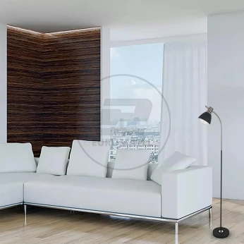 Lampa Podłogowa V-TAC Czarny+Chrom 140x200x1540mm VT-7702