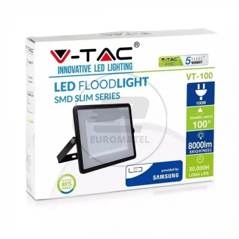 Projektor LED 100W 8000lm 4000K Dioda SAMSUNG Czarny IP65 413