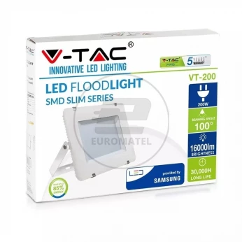 Projektor LED 200W 16000lm 4000K Dioda SAMSUNG Biały IP65 420