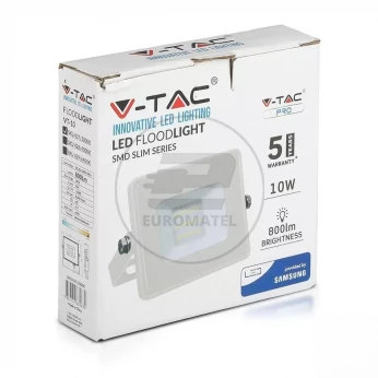 Projektor LED V-TAC 10W SAMSUNG CHIP Biały VT-10 3000K 800lm 5 Lat Gwarancji