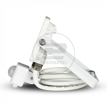 Projektor LED V-TAC 10W SAMSUNG CHIP Czujnik Ruchu Funkcja Cut-OFF Biały VT-10-S 3000K 800lm 5 Lat Gwarancji
