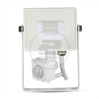 Projektor LED V-TAC 10W SAMSUNG CHIP Czujnik Ruchu Funkcja Cut-OFF Biały VT-10-S 3000K 800lm 5 Lat Gwarancji