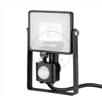 Projektor LED 10W 800lm 3000K Dioda SAMSUNG z czujnikiem ruchu PIR Czarny IP65 436