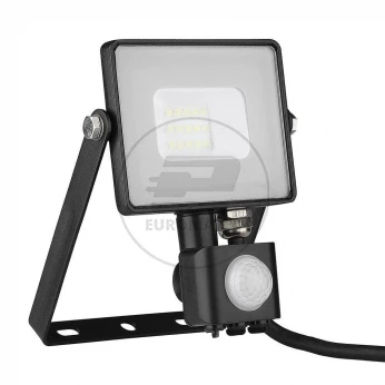 Projektor LED 10W 800lm 4000K Dioda SAMSUNG z czujnikiem ruchu PIR Czarny IP65 437