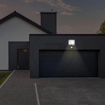 Projektor LED 10W 800lm 4000K Dioda SAMSUNG z czujnikiem ruchu PIR Czarny IP65 437