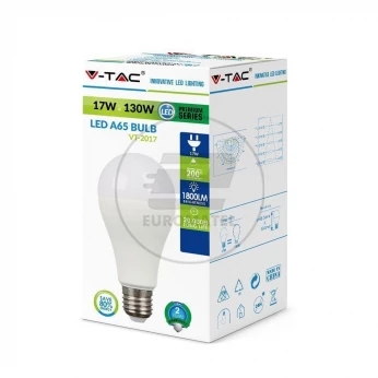Żarówka LED VT-2017 17W A65 6400K 1800lm 200st A+ 4458