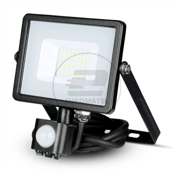 Projektor LED 20W 1600lm 4000K Dioda SAMSUNG z czujnikiem ruchu PIR Czarny IP65 452