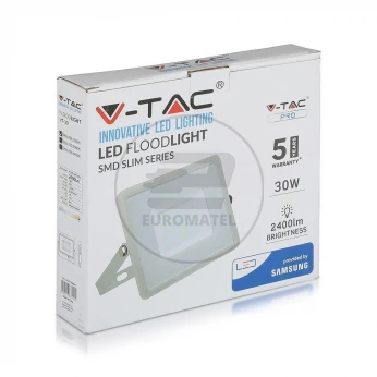 Projektor LED 30W 2400lm 6400K Dioda SAMSUNG Szary IP65 456