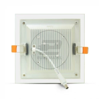 Panel LED V-TAC 12W LED Szkło Kwadrat VT-1202G 6000K 840lm