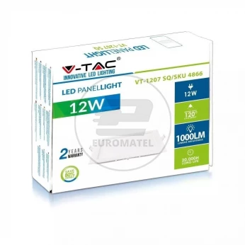 Panel LED V-TAC Premium Downlight 12W Kwadrat 170x170 VT-1207 6000K 1000lm