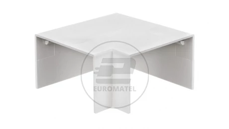 Narożnik do kanałów kablowych płaski AP 60x40 biały ECAP6040B