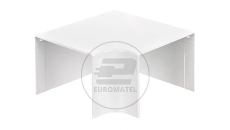 Narożnik do kanałów kablowych płaski AP 100x80mm biały ECAP10080B